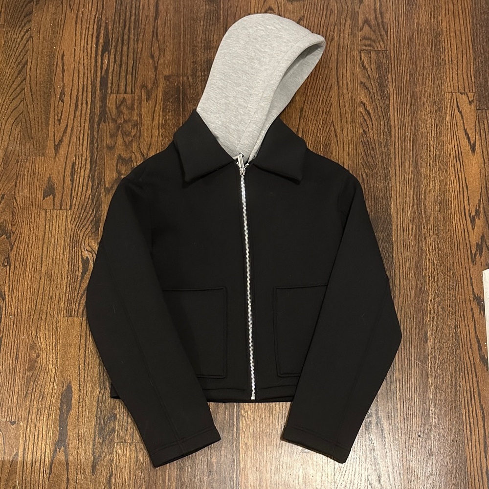 Mango Black Jacket with Gray Lining